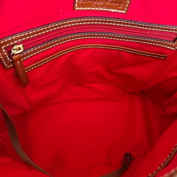 Dooney & Bourke Tan and Brown Double Zip Zip Dome Satchel - NWOT - Picture 9 of 12